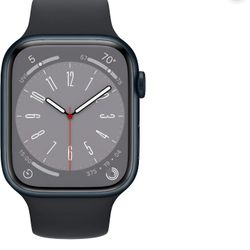 Open Box Apple Watch Series 8 (GPS) 45mm Aluminum Case Midnight Sport Band MNUJ3LL/A