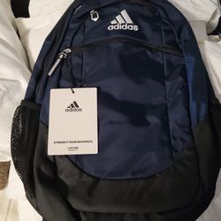 New Adidas Strike II Team Backpack Black 19" School Laptop Bag Large ,brand New 