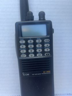 Icom IC-A22 Handheld Radio VHF Air Band Transceiver -Untested No Adapter  Clean for Sale in Princeton, FL - OfferUp