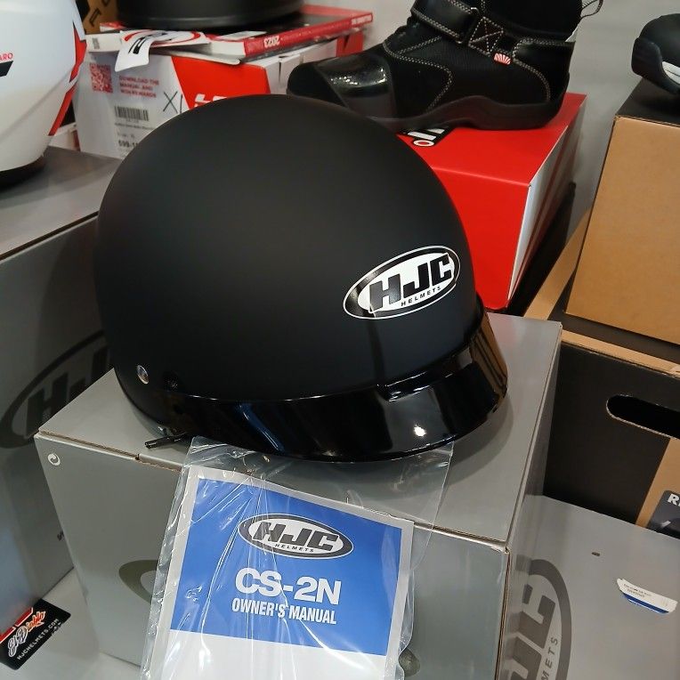 hjc cs half helmet vs hjc is half helmet CL-Iron Road V4 SunShield with a smoke tint and anti Motorcycle Half Helmet Size Medium