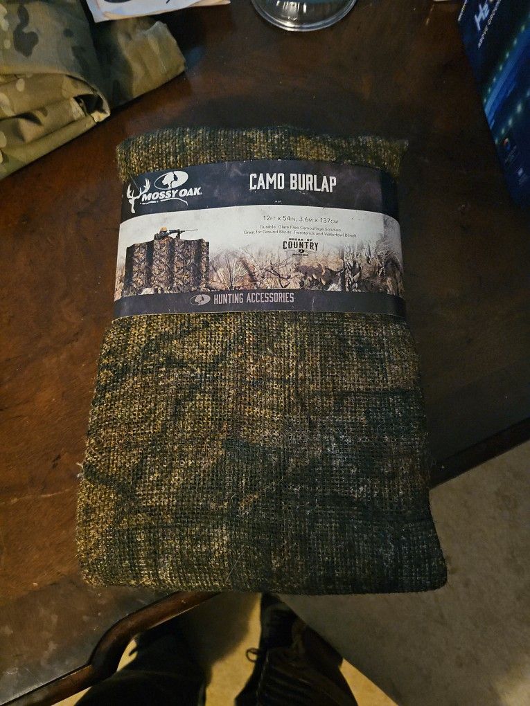 Mossy Oak Camo Burlap 12ftx54inch