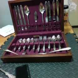 Sterling Silver Silverware Set Is 52 Pieces 