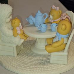 Department 56 Snowbabies Teddy Bear Tea The Guest Collection In Original Box A50F100