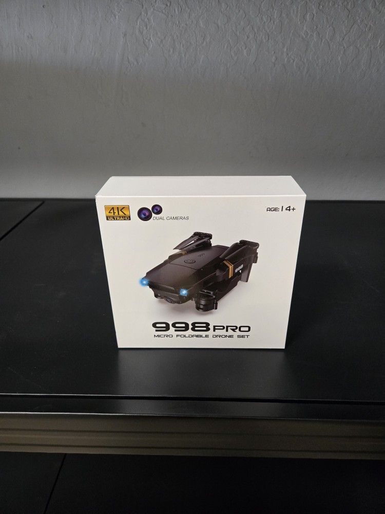 Brand New 998 PRO Micro Foldable Drone Set, 4k ULTRA HD Micro Foldable Drone, Foldable Drones, Micro Drones,