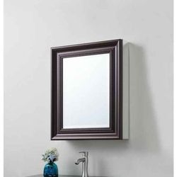 20 in. W x 26 in. H x 5-1/2 D Framed Bathroom Recessed or Surface-Mount Bathroom Medicine Cabinet in Oil Rubbed Bronze 20 in. W x 26 in. H x 5-1/2 D Framed Bathroom Recessed or Surface-Mount Bathroom Medicine Cabinet in Oil Rubbed Bronze