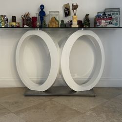 Modern Glass Entry/Foyer Table