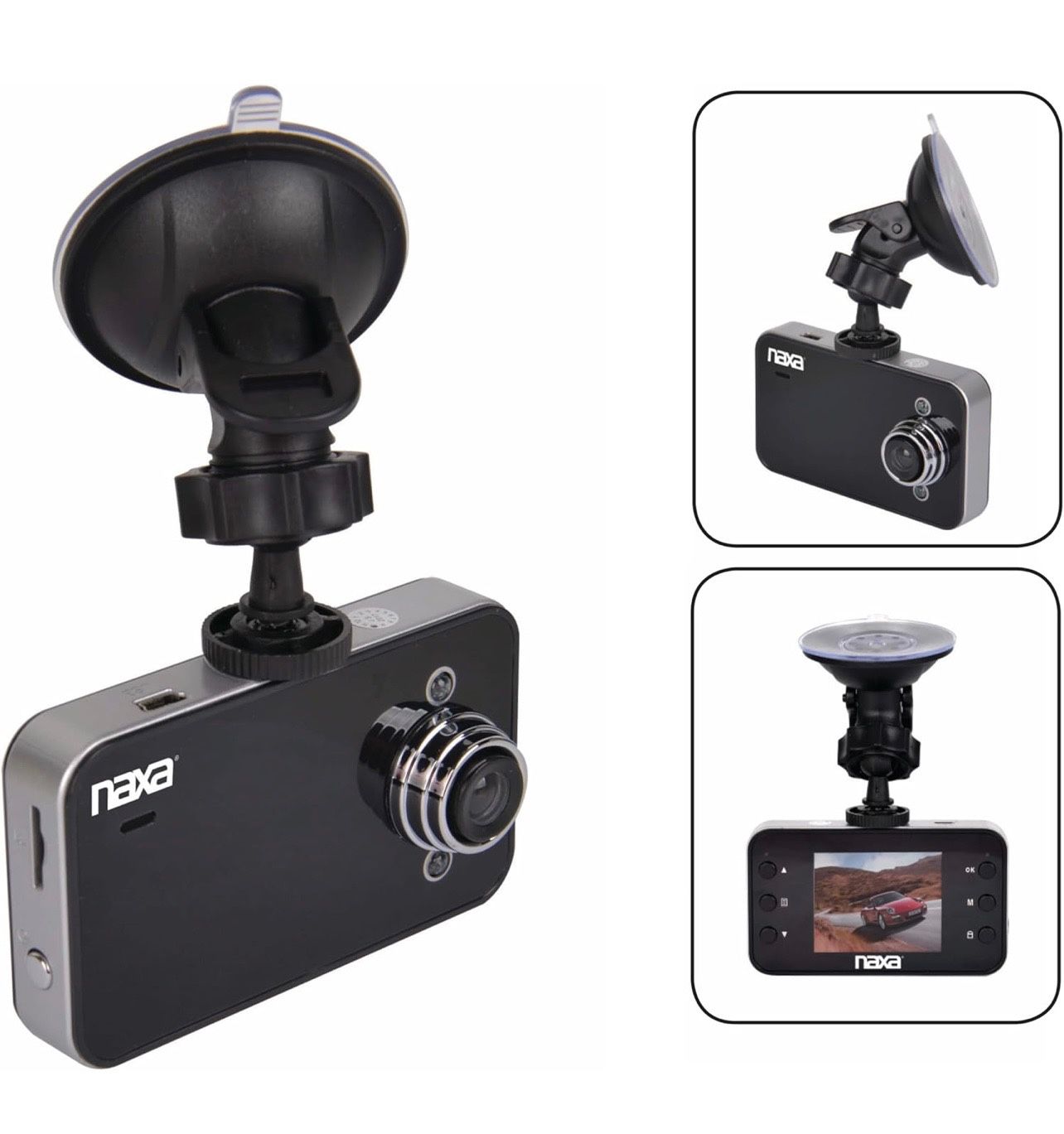 BRAND NEW IN BOX Naxa Electronics NCV-6000 Portable HD Video Dash Cam