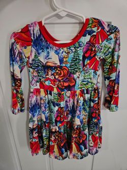 2t girls beauty and the beast bamboo dress
