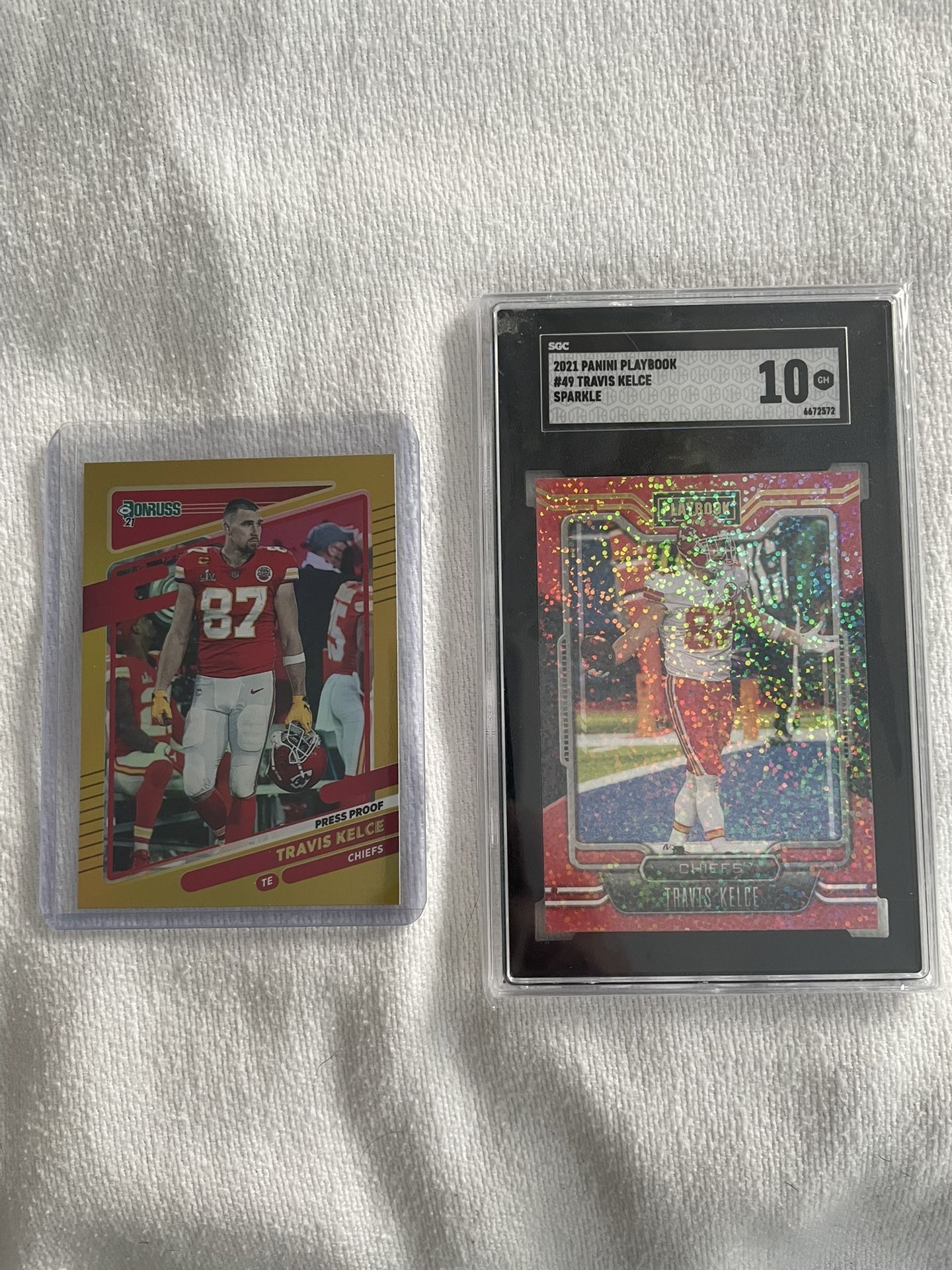 Pair Of 2021 Travis Kelce Cards