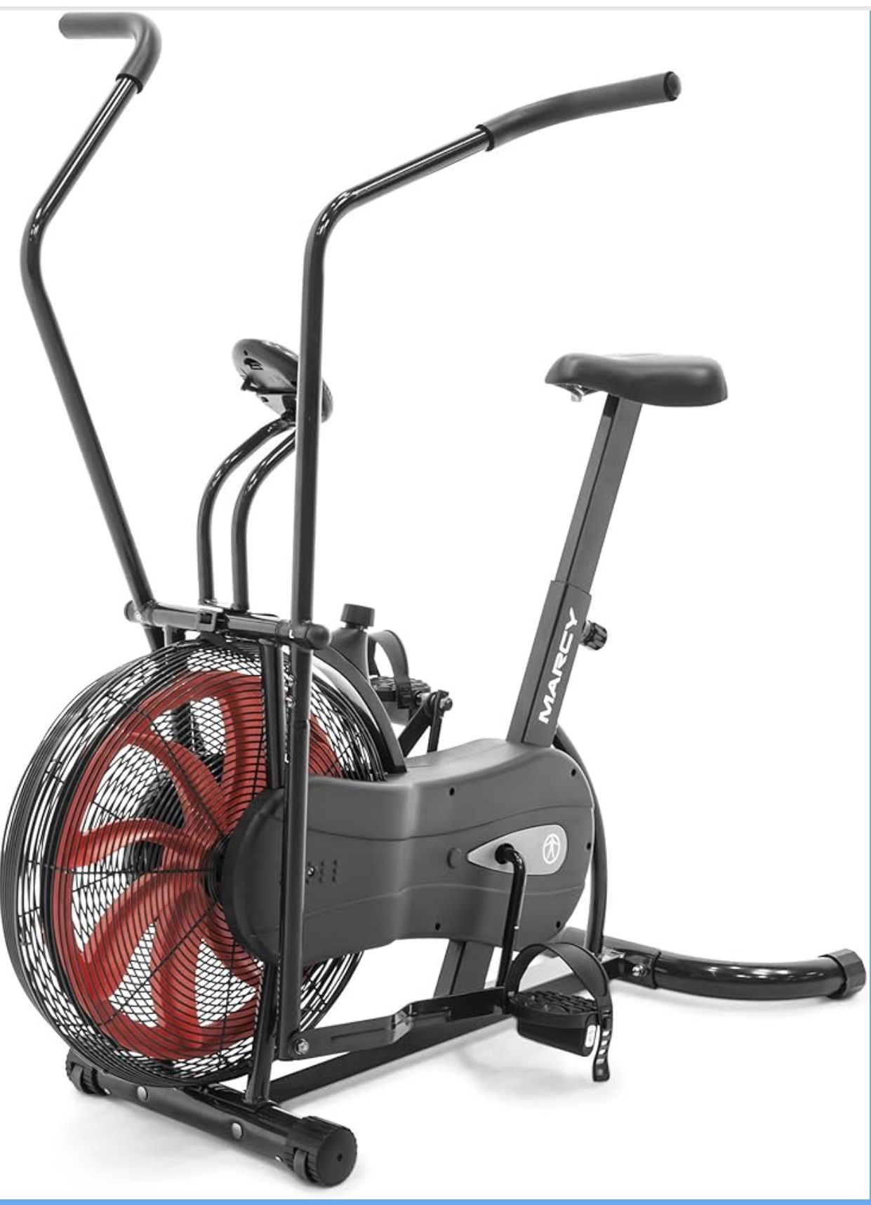 Marcy Air-Resistance Exercise Fan Bike With Dual Action Handlebars.