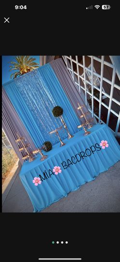 🌸💝BACKDROP CURTAINS AND TABLECLOTH 💝🌸