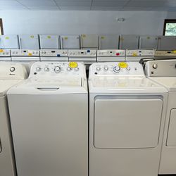 GE Electric Washer Dryer Set Stackable Used As New Both Works Perfectly 1216 Hartford Turnpike Vernon CT