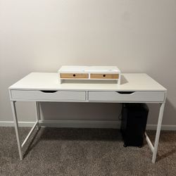 IKEA Alex Desk And Amazon Monitor Stand