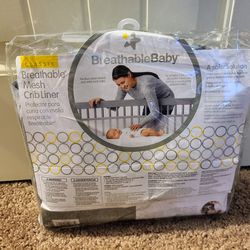 Breathable Baby Mesh Crib Liner, Very Lightly Used, In Original Packaging 