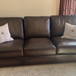 Pottery Barn Leather Sofa