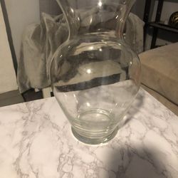 Clear Glass Vase (please Read Description) 