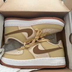 Size 5Y Nike Air Force 1 Low LV8 (GS) Pearl White Sesame DQ5973 200 S