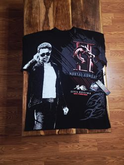 Civil Regime/Mortal Kombat "Johnny Cage" Men's Graphic Tee. Size Small
