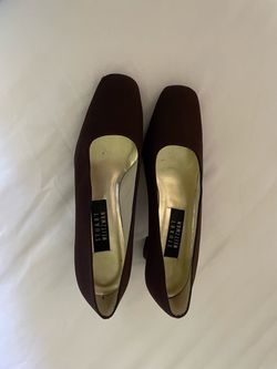 Stuart Weitzman Brown Square-Toe Pumps size 8