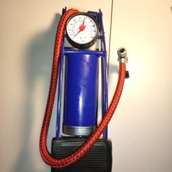 Foot Air Compressor Pedal Blue Compact Lightweight Easy To Use Blue Tool