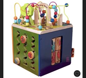 B. Toys Wooden Activity Center – Like New