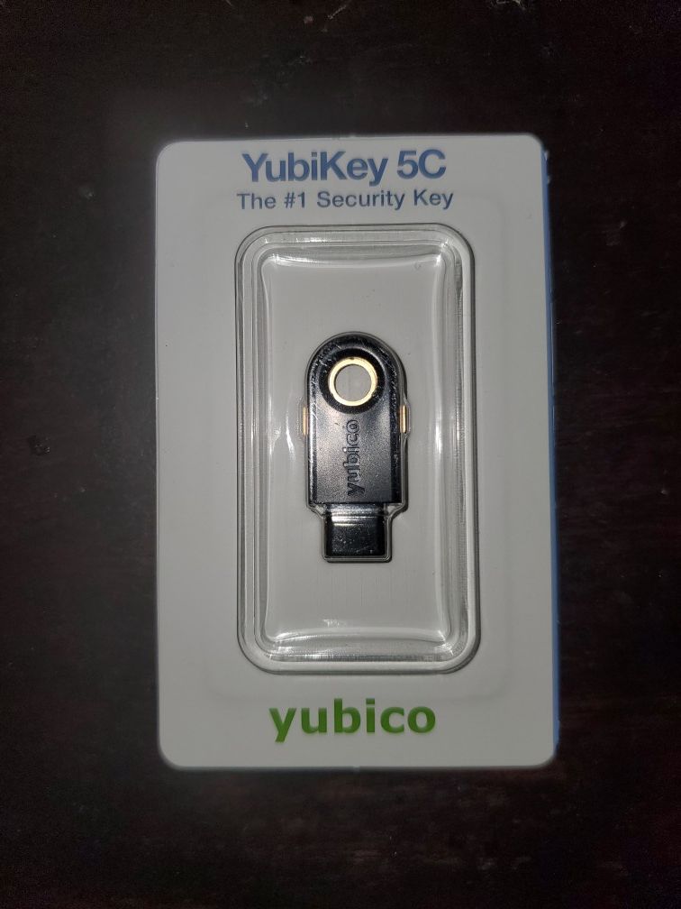 Yubikey 5c - Yubicon password encryption for cellular phones.