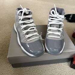 Jordan 11s Cool Grey And Breds 