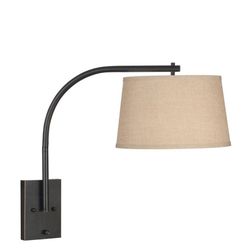 Kenroy Home Bronze Sweep Wall Swing Arm Lamp