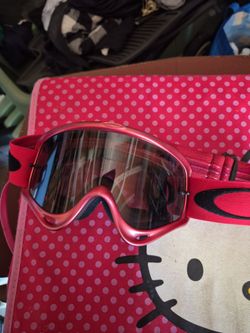 Oakley Motocross Goggles Red