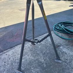 Folding Steel Tripod Base - 36 in Tall, Mounting Plates