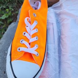 Neon Orange Converse