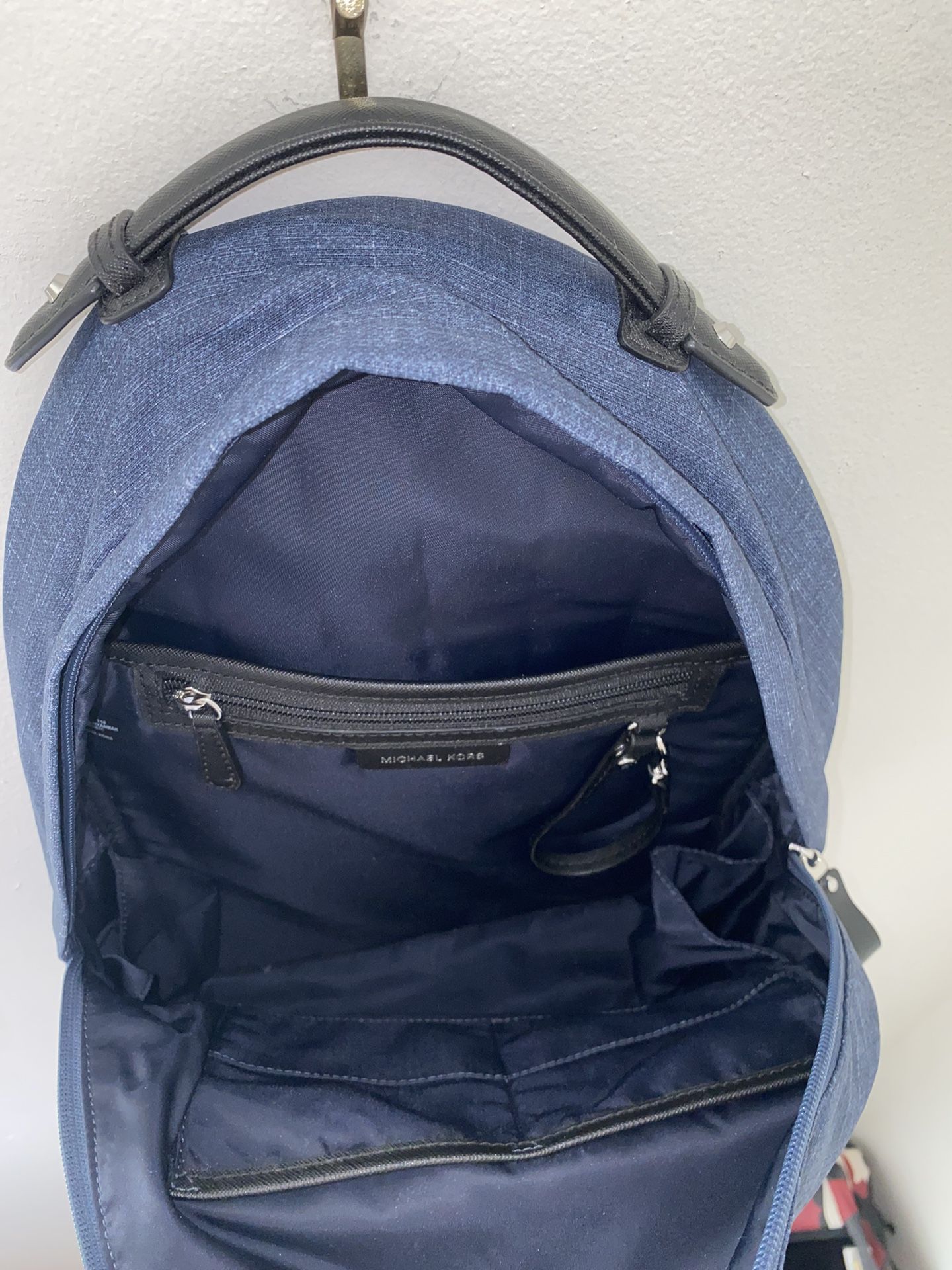 Michael Kors Kelsey Large Nylon Backpack (Denim) - www 