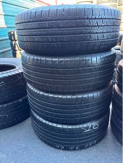 Tengo 4 llantas marca GOOD YEAR 235/55R20 instaladas y balanceadas por el mismo precio $220
