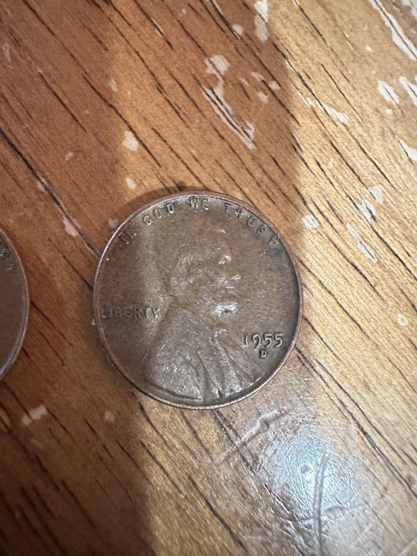 1955 D Mark Wheat Penny