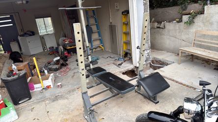 Bench press and squad rack