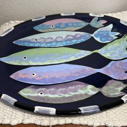 Hand Painted Gorgeous , platter by Berry Ware USA