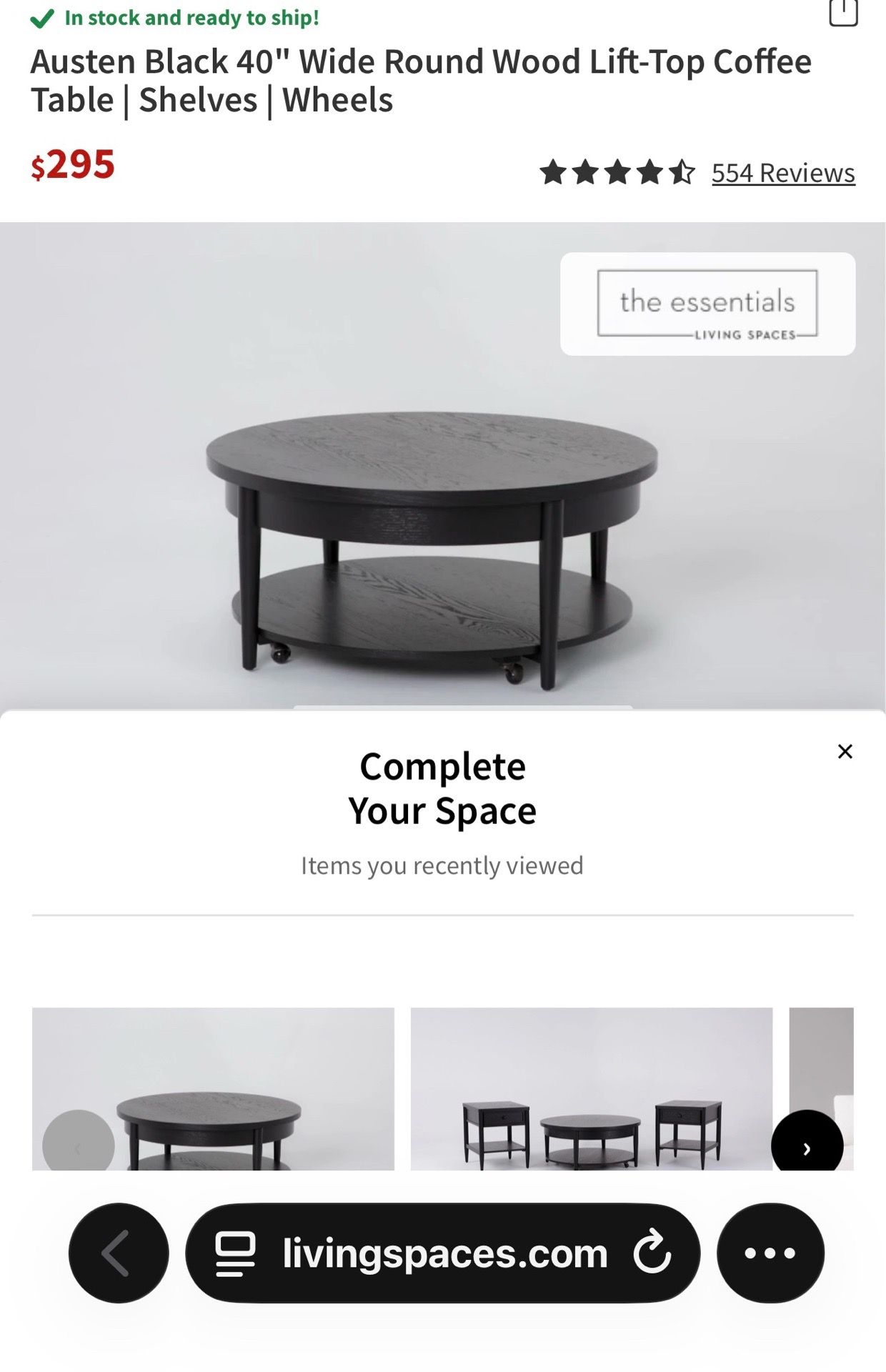Coffee table