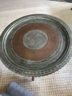 Vintage Moroccan coffee table.
