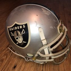 Game used Raiders helmet