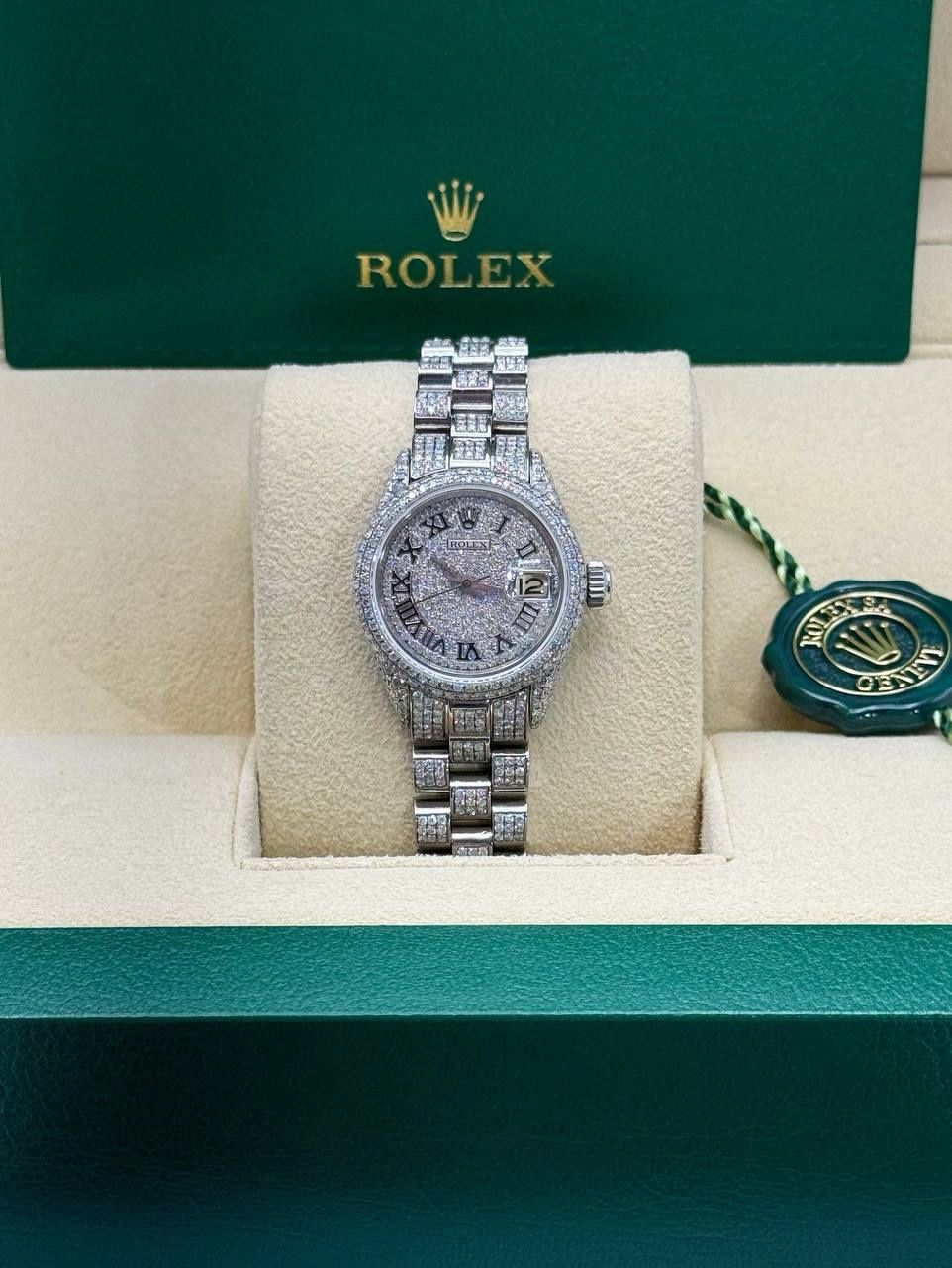 Rolex Lady Datejust 26mm watch Stainless steel / Diamond...