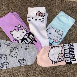 5 Pack Hello Kitty Socks