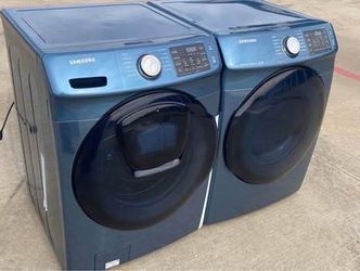 Front load Samsung washer and front load Samsung dryer electric ,working great with warranty small fee for delivery same day delivery and installation