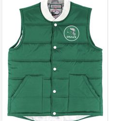 eagles mitchell and ness vest