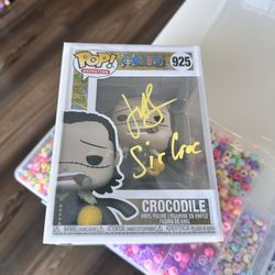 Funko Pop! One Piece Crocodile #925 Signed JSA Authenticated