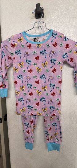 4T BAMBOO DISNEY PRINCESS BOWS PJS