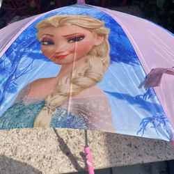 Disney Frozen Elsa  And Olaf Umbrella 