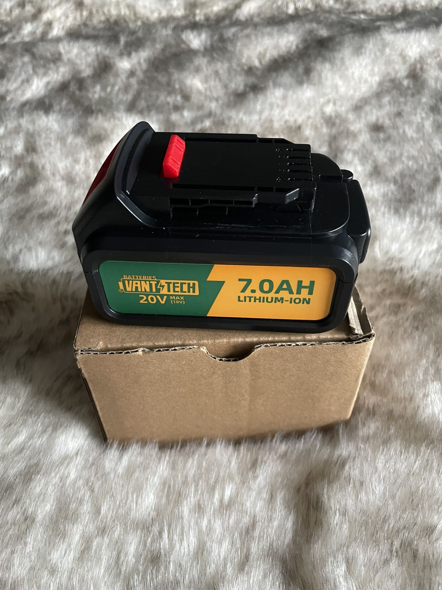 Vant Tech Power Tool Battery Lithium-Ion 18V 7.0 Ah, Model DEL1810, NEW