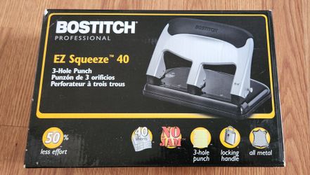 Bostitch Professional EZ Squeeze 40 – Heavy Duty 3-Hole Punch