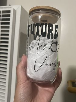 Engaged Cup  Personalized With Name 