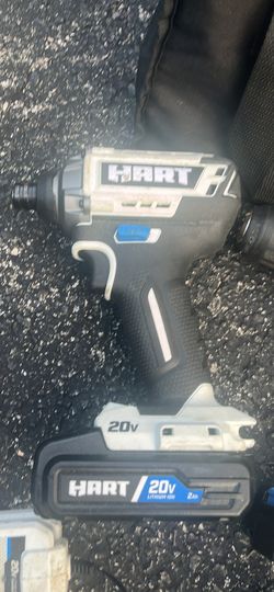 HART 20V Drill/Impact Kit w/ (2) 1.5Ah Lithium-Ion Batteries and charger $65